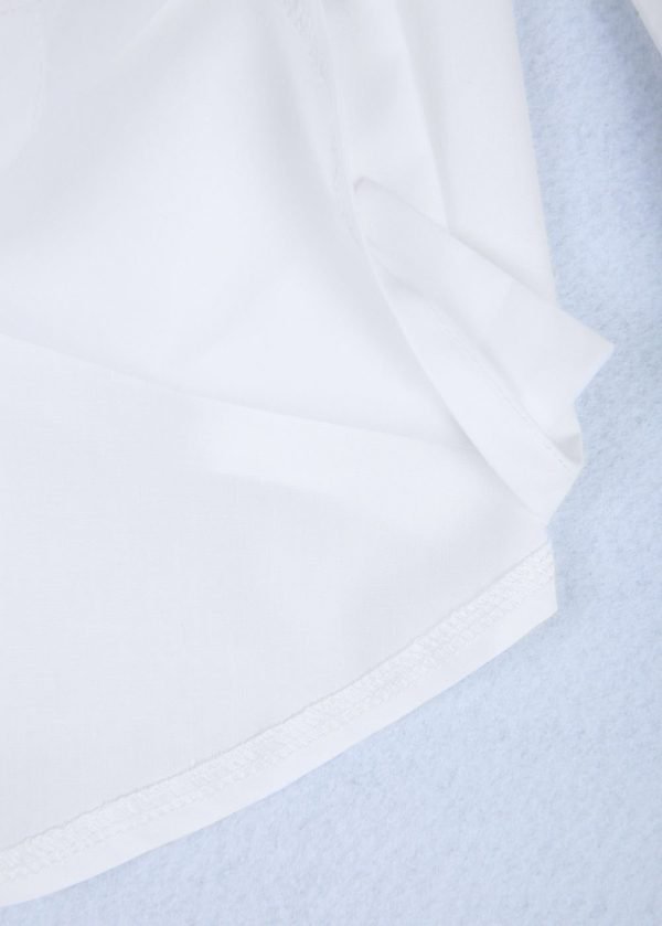 Groovy Long Sleeve White Plain Shirt