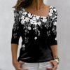 Contemporary Flowers Asymmetrical Top